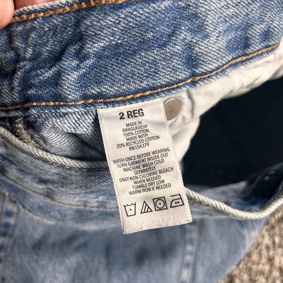 Aeropostale 90s Baggy Distressed Jeans Size 2 Regular - Picture 7 of 9